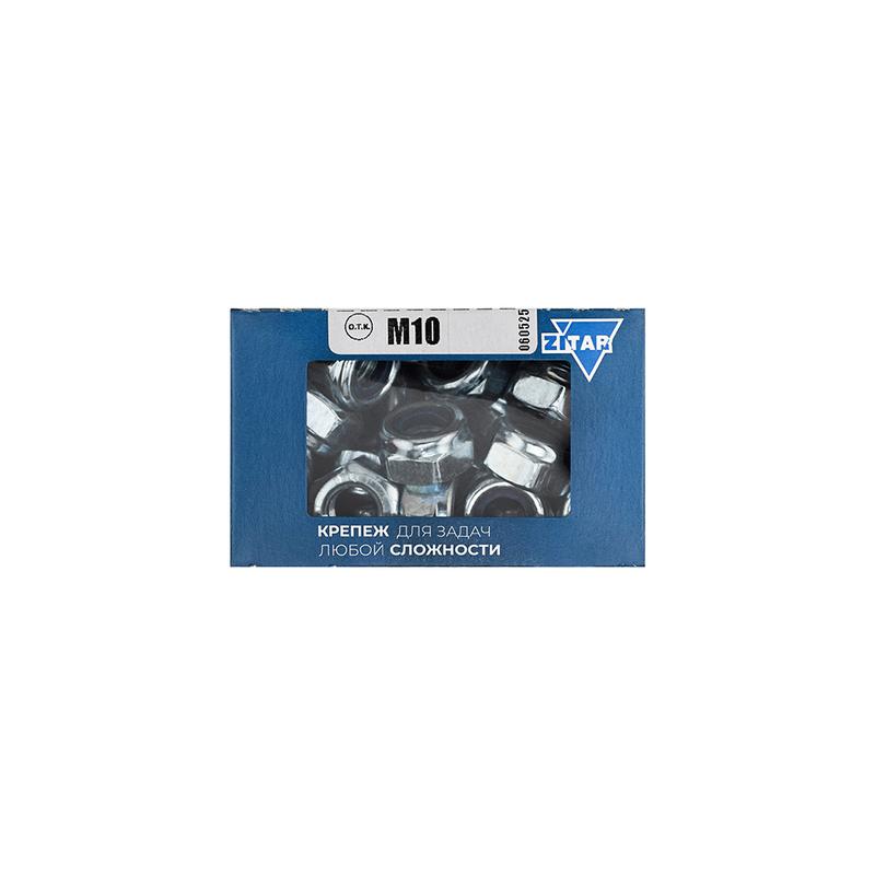 Гайка самоконтрящаяся М10 DIN 985 оцинк. (уп.40шт) Tech-Krep/Zitar 105255