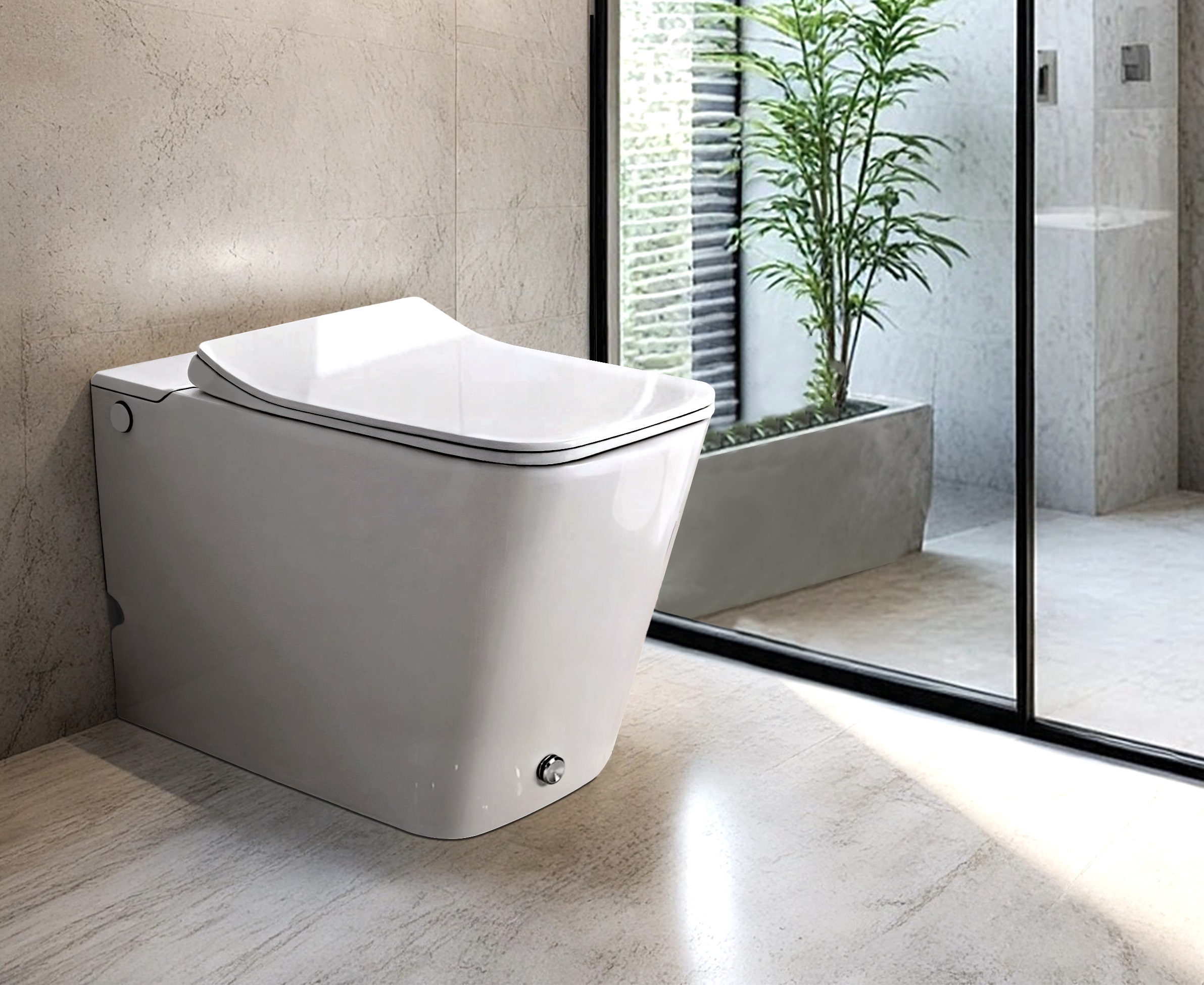 Унитаз DISGRAZIA Pulse приставной с функцией импульсного смыва Ceruttispa CT7269