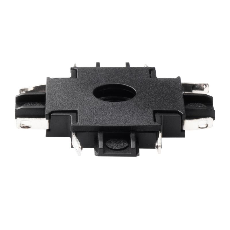 Коннектор MTR16 CX-BL X-обр. накладной шинопровод низковольтный Pro черн. JazzWay 5057357