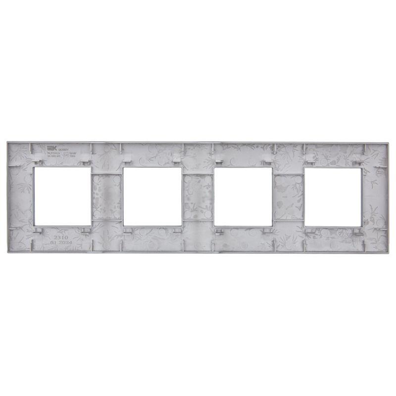 Рамка 4-м SKANDY SK-F04Gr сер. IEK SK-M42-K03