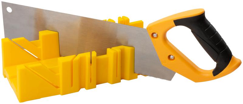 Стусло пластиковое желт. с пилой 350мм FIT 41263