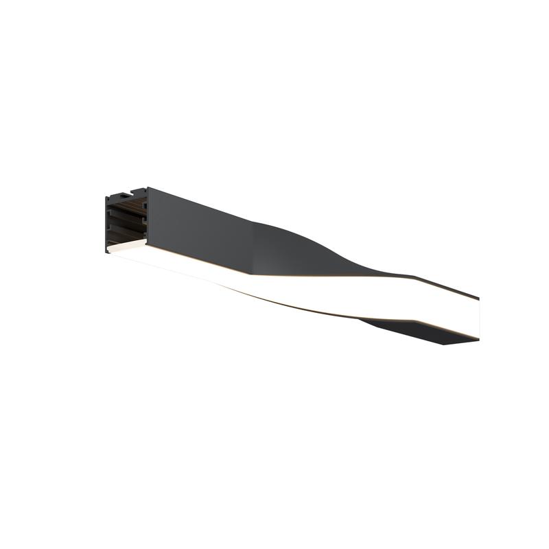 Профиль радиусный 35х35 Twist лев. черн. Maytoni ALM-3535R-B-TL-90град-0.4M