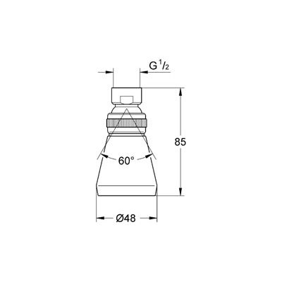 Верхний душ Grohe Relexa Plus 50 28094000