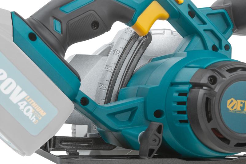 Пила дисковая циркулярная аккумуляторная 20В 3800об/мин 165/20мм FIT 79920