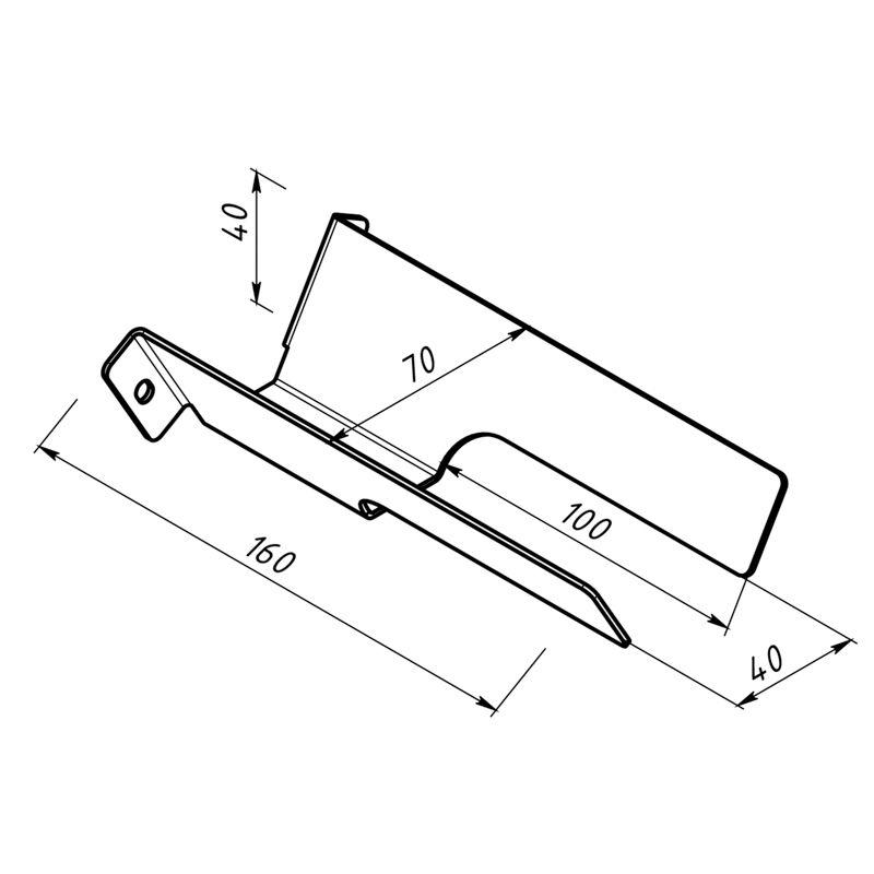 Держатель для шуруповертов настенный прямой черн. Rexant 38-0684