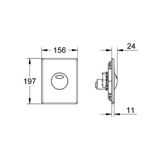 Накладная панель для унитаза Grohe Skate 38862P00