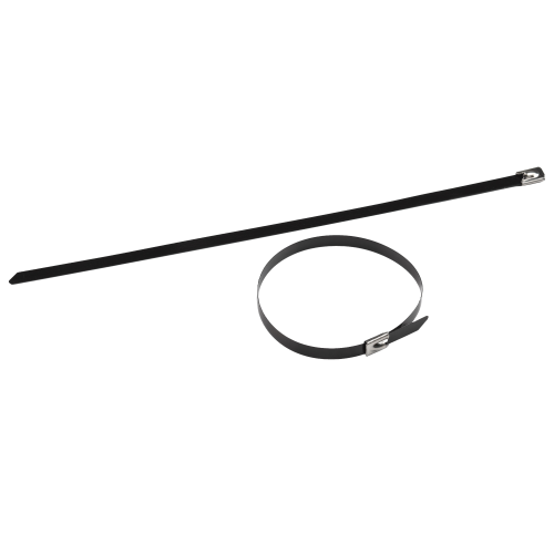 Хомут кабельный 7.9х300 с полимер. покрытием сталь AISI 304 NO-225-260 (уп.10шт) Эра Б0066323