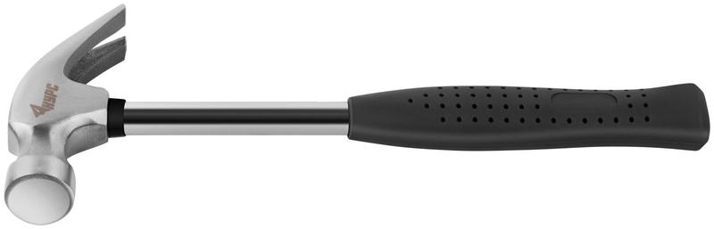 Молоток-гвоздодер 25мм 340г метал. ручка; резинов. рукоятка КУРС 44612