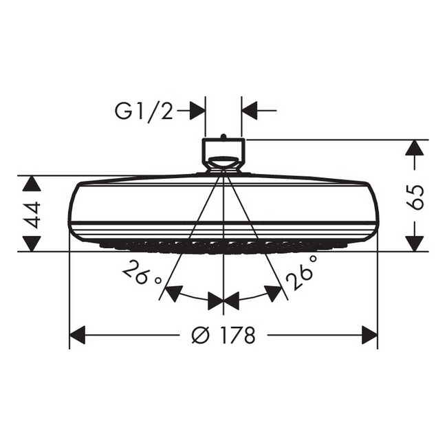 Верхний душ Hansgrohe Crometta 26576000