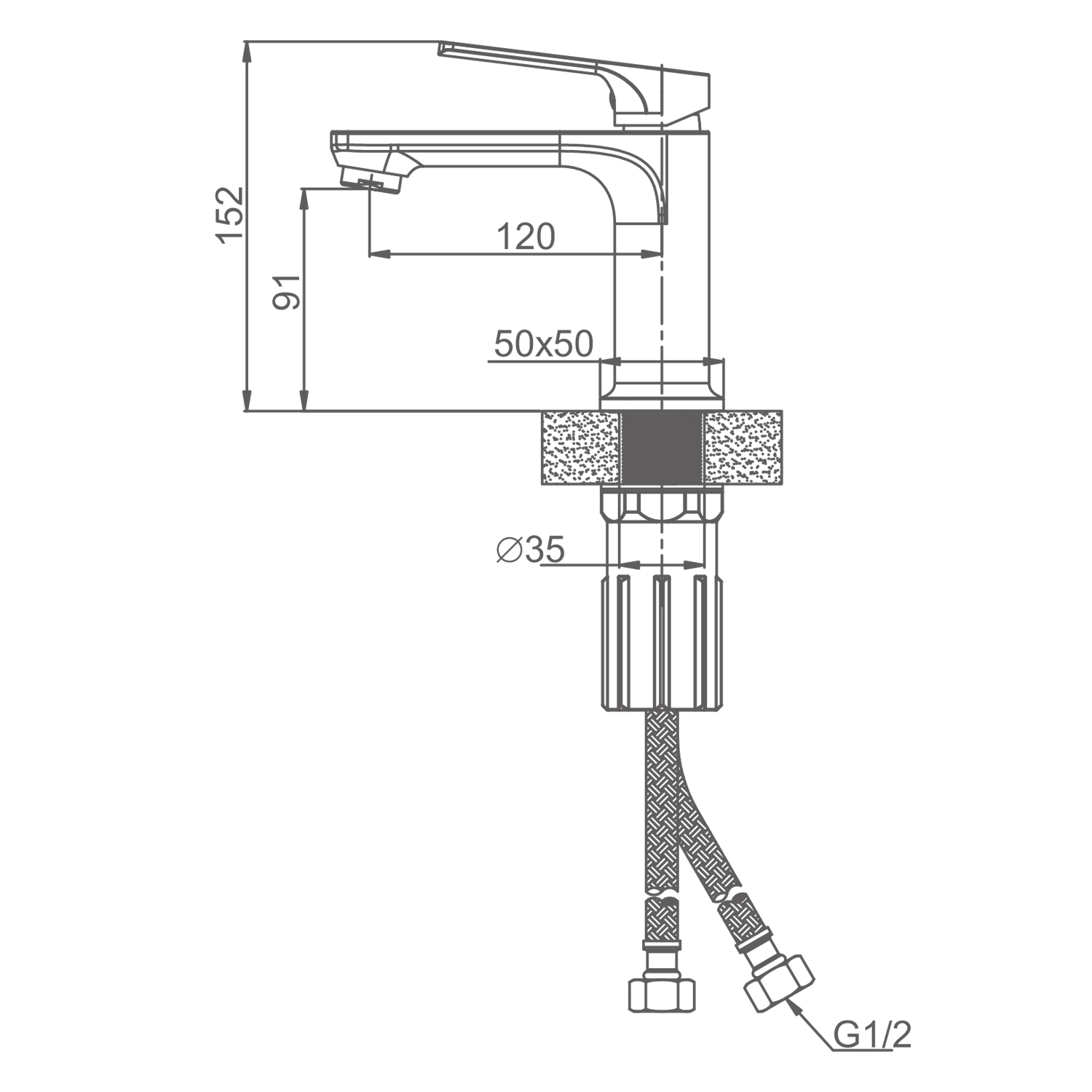 Смеситель для раковины Splenka S30.10.03, золотой сатин