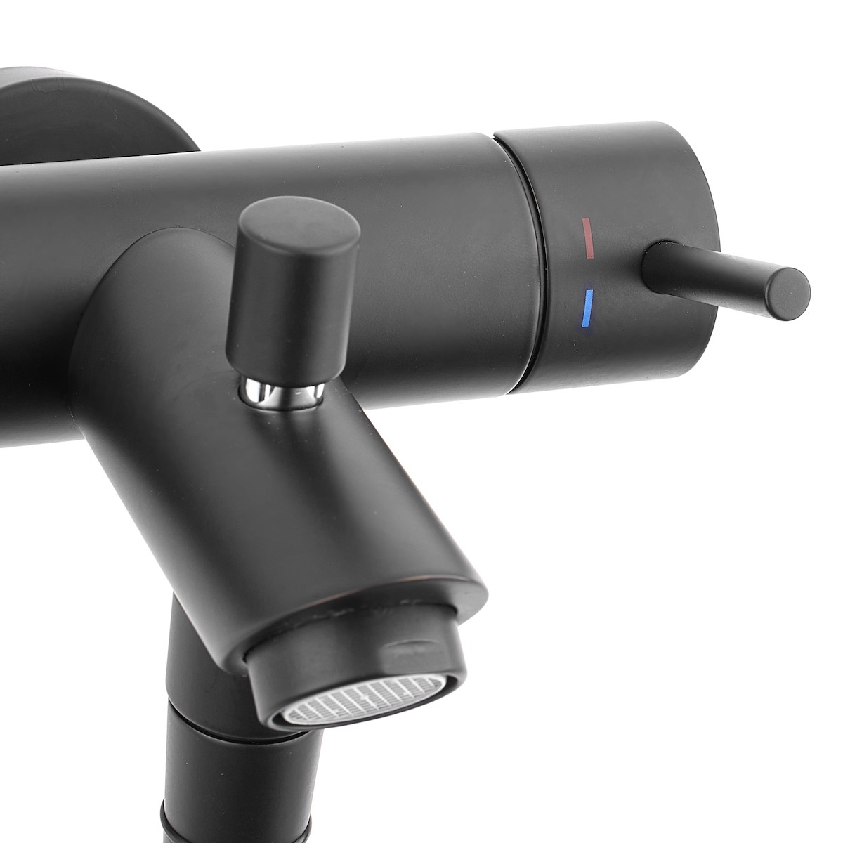 Смеситель для ванны Paffoni LIGHT LIG022NO Черный матовый