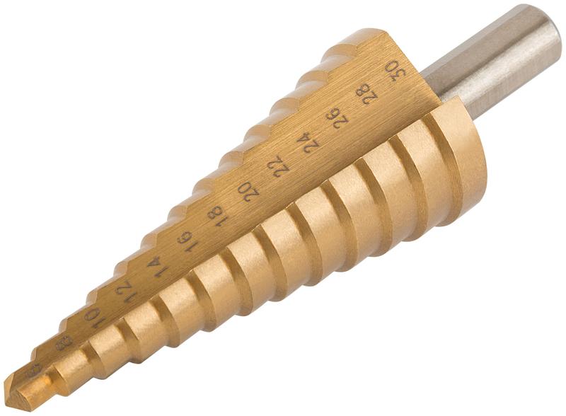 Сверло по металлу ступенчатое 6-30мм 13 ступеней HSS КУРС 36403