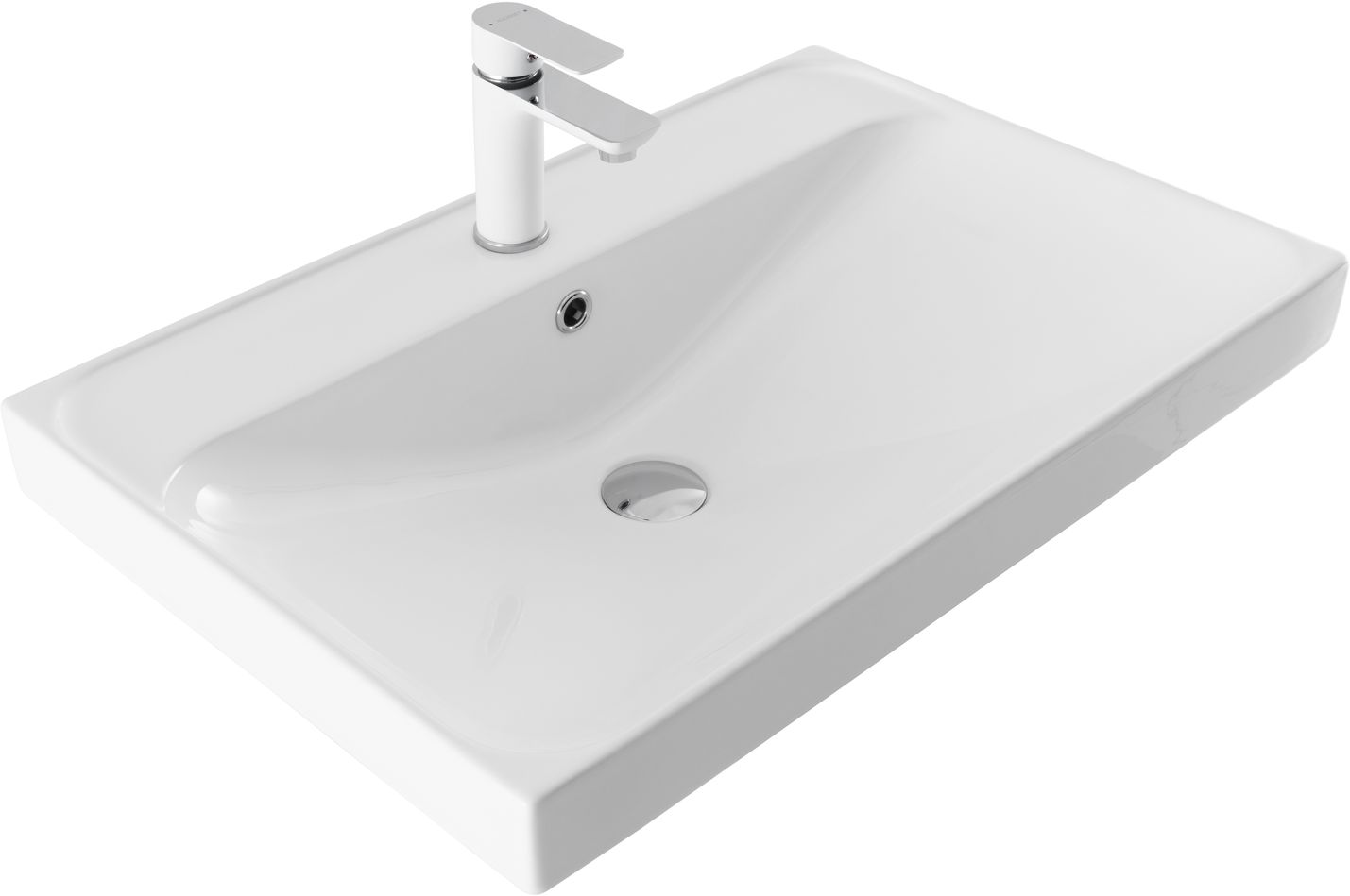 Раковина накладная керамическая Flash 710*465*195 (333267)