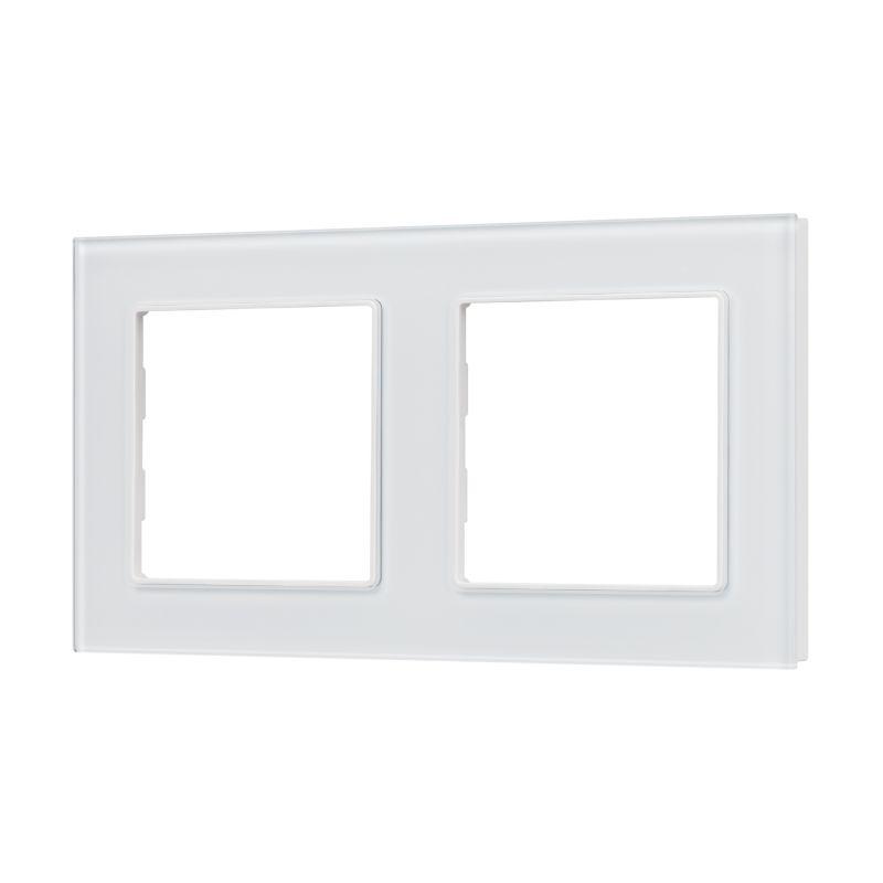 Рамка стеклянная FRM-GLARE-GS-2-WH Arlight 043796