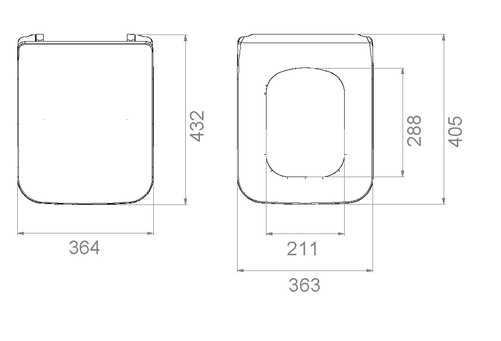Mirage крышка для унитаза SLIM глянец белый