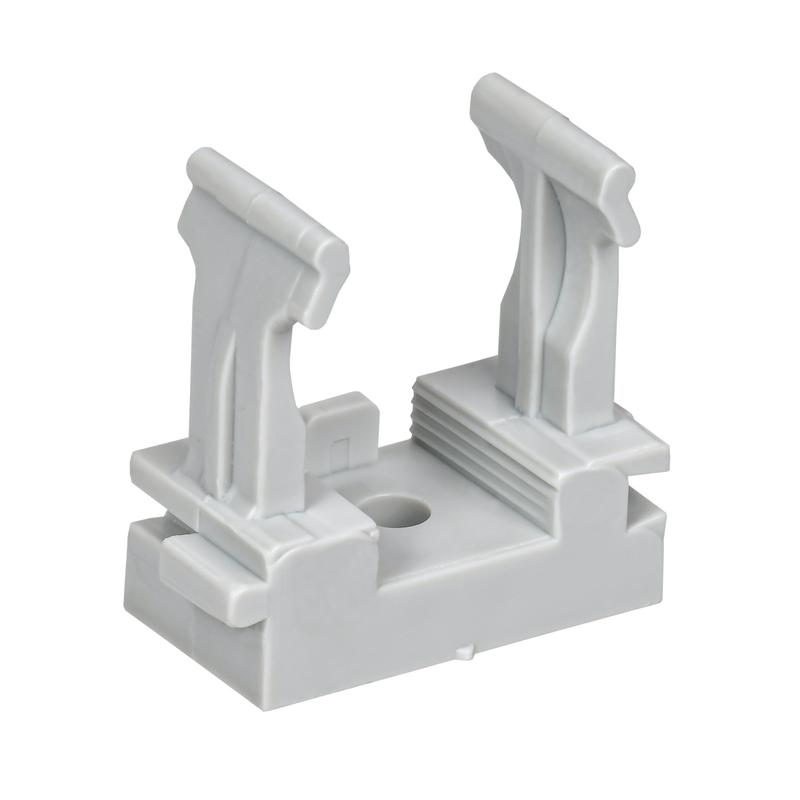 Держатель для труб (клипса) d16мм для монтажн. пистолета сер. (уп.100шт) TOKOV ELECTRIC TKE-LC-16-ZP-C06/100