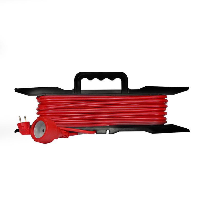 Удлинитель-шнур на рамке 1х50м с заземл. 10А IP20 2.2кВт ПВС 3х1 DOMTOK 2482