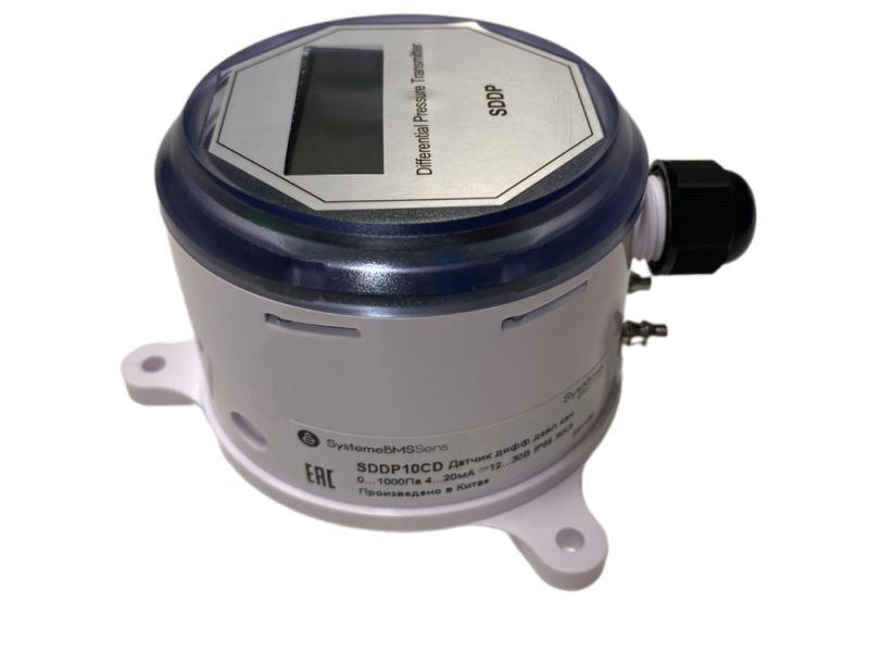 Датчик дифференциального давления канальный 0-1000Па 4-20мА ЖКЭ 24В SE SDDP10CD