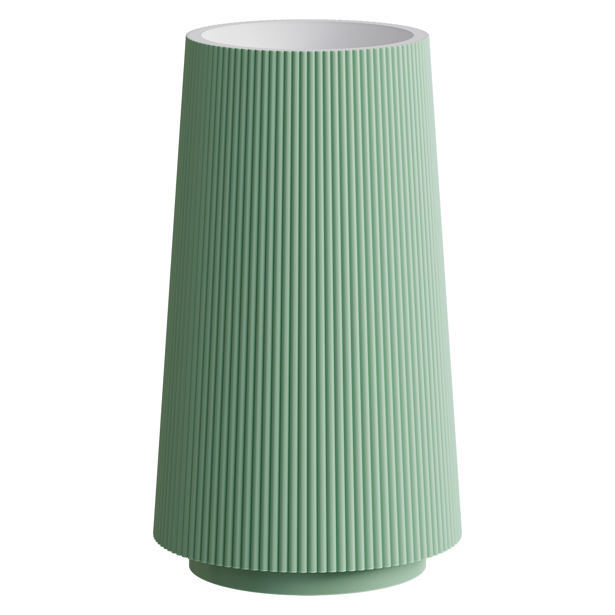 Раковина напольная рифленая Corian 480*480*850 MINT (мятный)