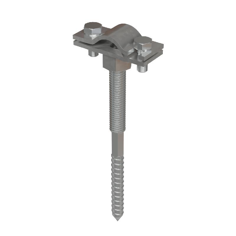 Держатель вкручиваемый для прутка d6-10мм со шпилькой М8 L100мм DPV-SM8-100-D6-10 HD КМ MA0720