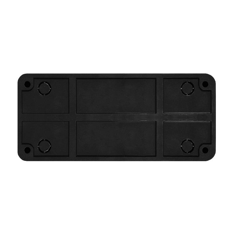 Розетка 3-м ОП Олимп 16А IP20 без заземл. черн. Universal 2217