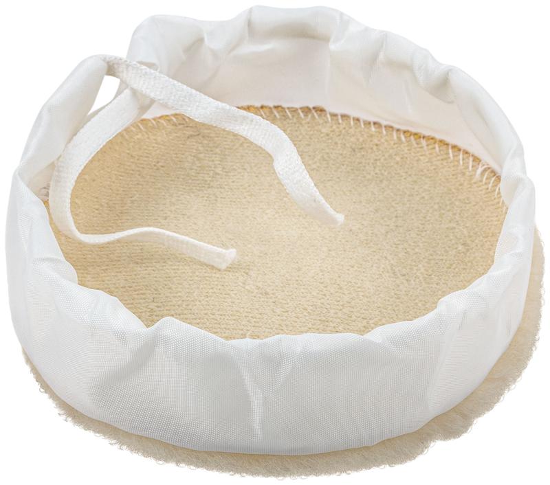 Чехол полировальный на завязках натуральная шерсть на тканевой основе 125мм FIT 39861