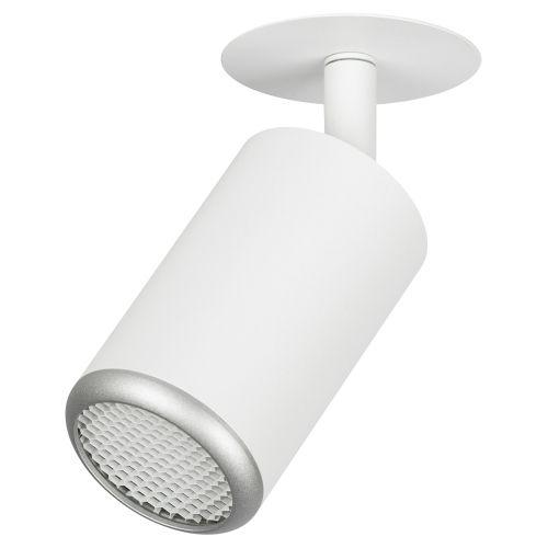 Светильник KL106 MR16 GU5.3 встраив. алюм. WH/SL бел./серебро матов. ЭРА Б0061634