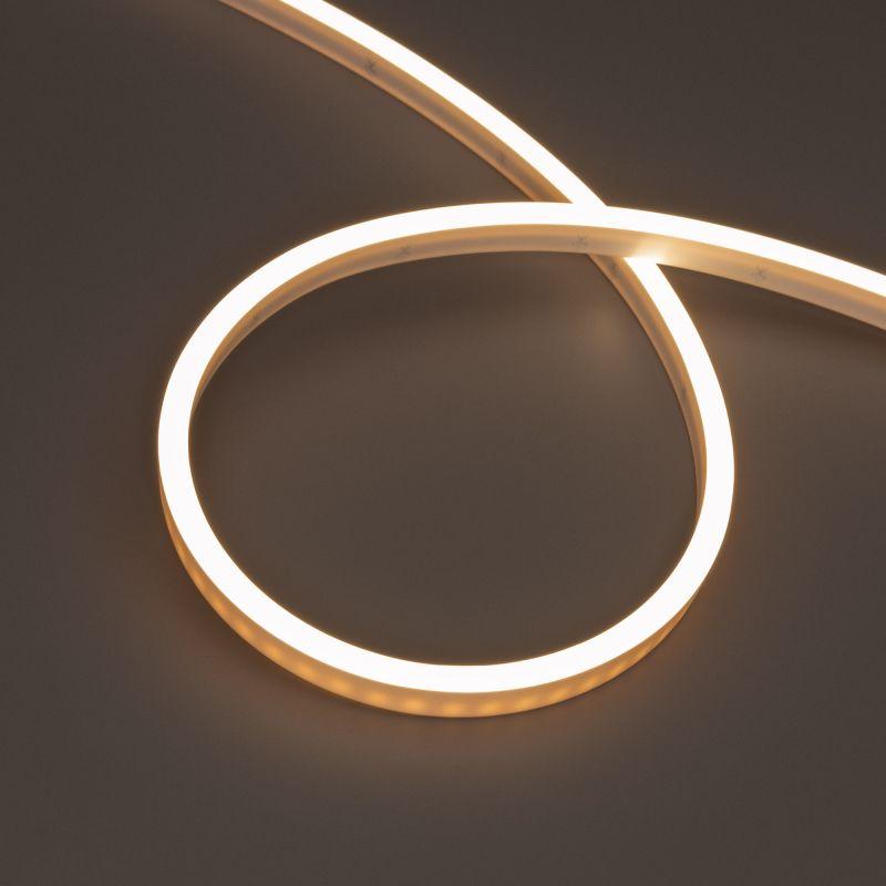 Лента светодиодная WAVE-SIDE-PU-A120-06x12mm 24В Warm 3500К 8Вт/м IP68 wire x1 вывод боков. герметичная (уп.3м) Arlight 052586