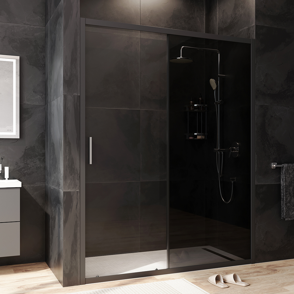 Дверь душевая 150х195, стекло тонированное AM.PM Gem W90G-150-1-195BG