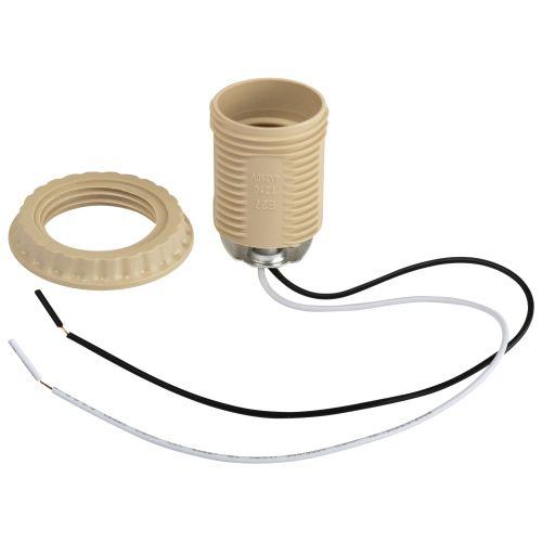 Патрон E27 с проводом 30см пластик. беж. Эра Б0069588