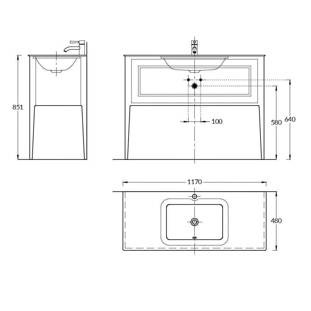 Тумба PLAZA Classic NEO напольная 1 ящик 120, капучино матовый