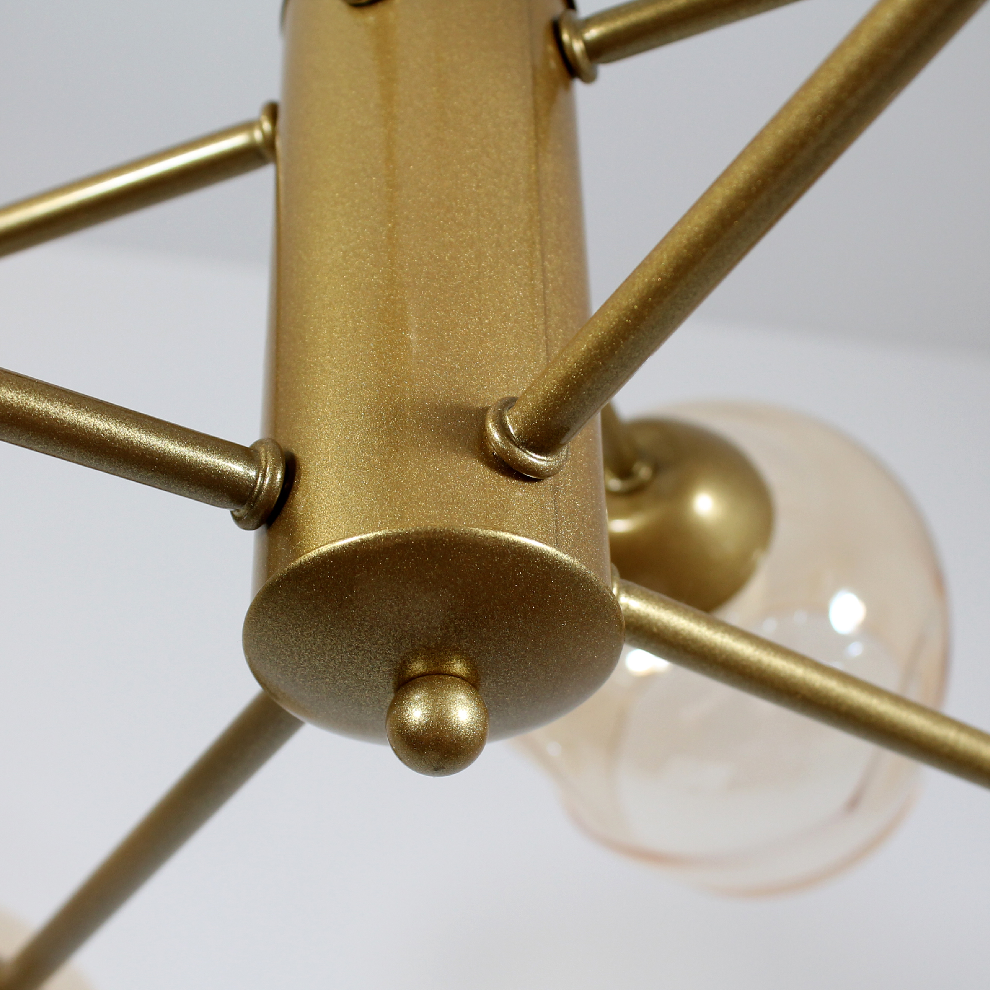 Светильник Адель 181 зол. (Плафон 8268) НПБ 01-8х60-111 Е27  потолочный