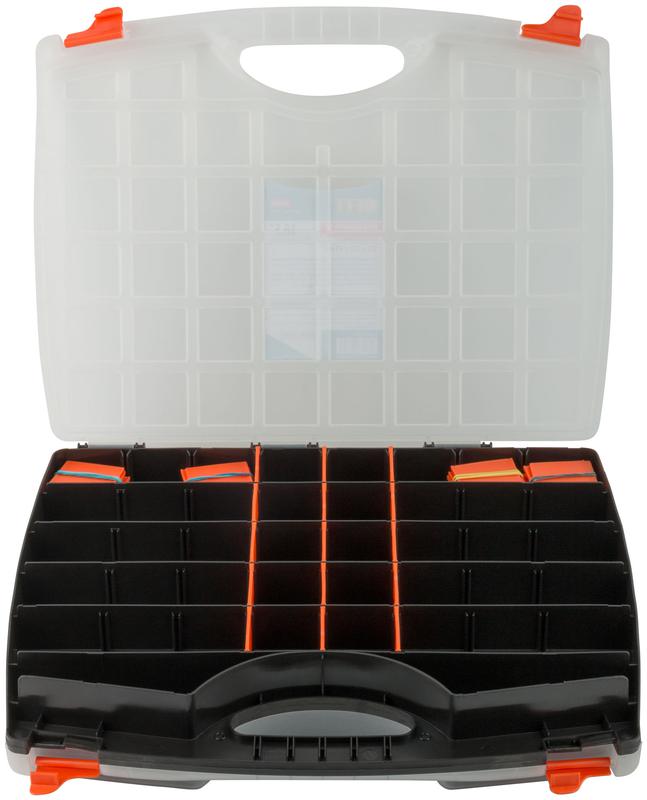 Ящик для крепежа (органайзер) двухсторонний 16.5дюйм ( 425х330х85мм ) FIT 65661