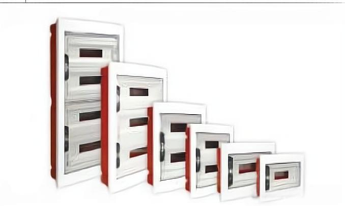 Корпус щита распределительного для модульного оборудования 24M(12х2) встраив. прозр. дверца система несъемных крышек Cetinkaya Pano CP10924-1