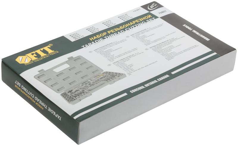 Лерки-метчики легированная сталь Профи 40шт пластик. кейс FIT 70807