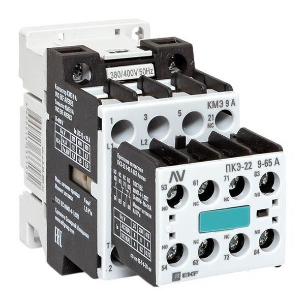 Комплект КМЭ 1НЗ 9А кат. 400В АС 2НО+2НЗ AVERES EKF ctr-s-9-01-400-av-22