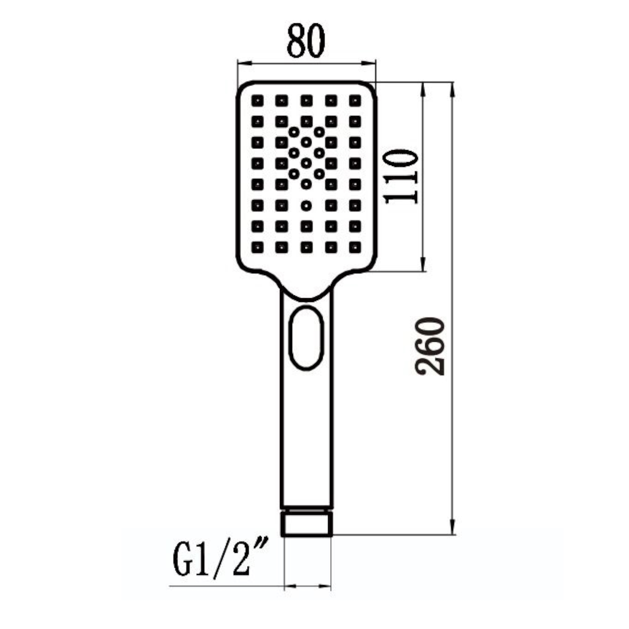 Душевая лейка Savol S-FSP03H, черный