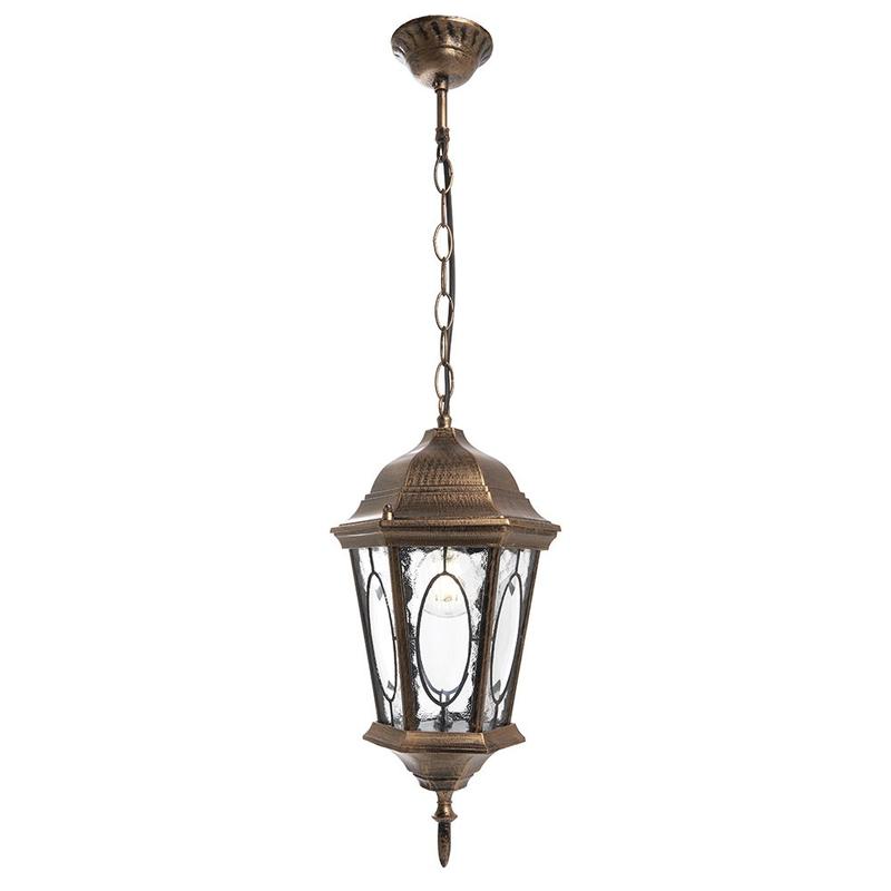 Светильник садово-парковый 60Вт 230В E27 черн. зол. PL164 (малый на цепочке 500мм) FERON 11331