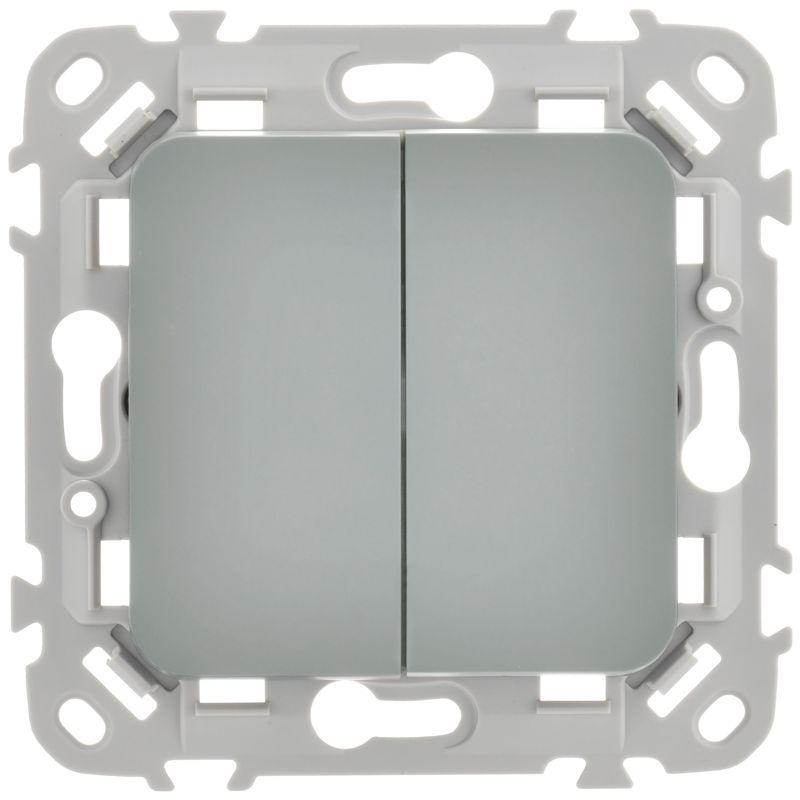Выключатель 2-кл. СП FLITE ВС12-1-0-ФлС 10А механизм сер. IEK FI-V20-0-10-1-K03