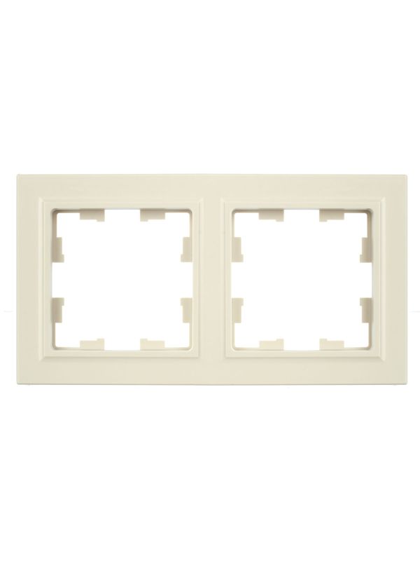Рамка 2-м BRITE РУ-2-БрКр беж. IEK BR-M22-K10