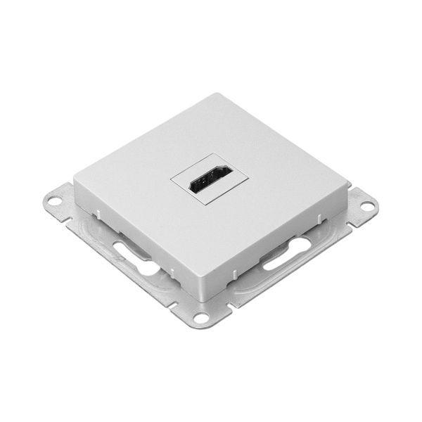 Розетка СП Эпика HDMI механизм алюм. EKF UP1-SOA-HDMI