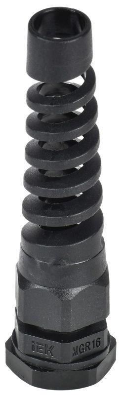 Сальник MGR16 d4-8мм IP68 с гибким отводом черн. IEK YSA23-06-16-68-K02