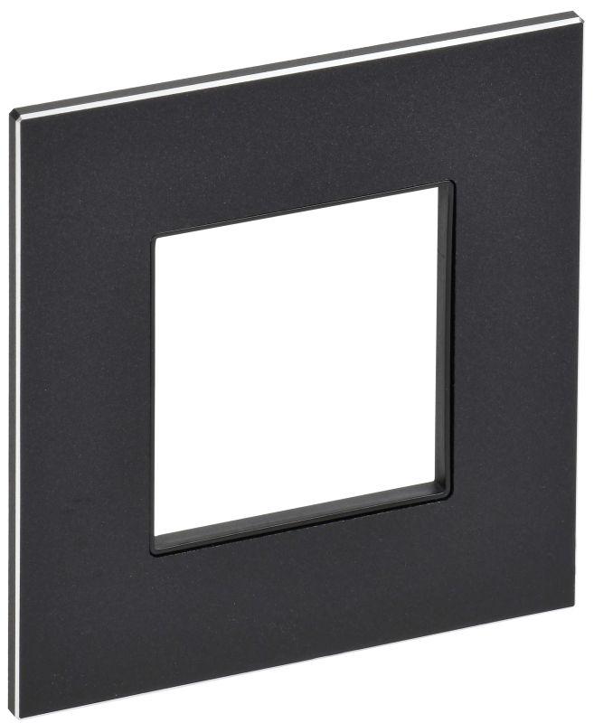 Рамка 1-м SKANDY SK-F31Bl металл черн. IEK SK-M12-M-K02