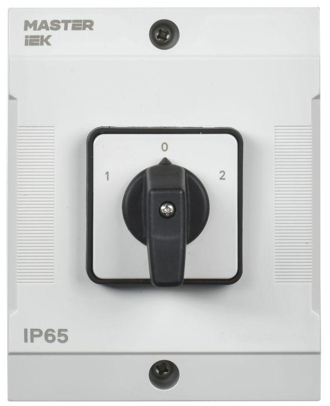 Переключатель кулачковый 10А (сх. 75) в боксе стандартная рукоятка IEK MI-CS20-010-075