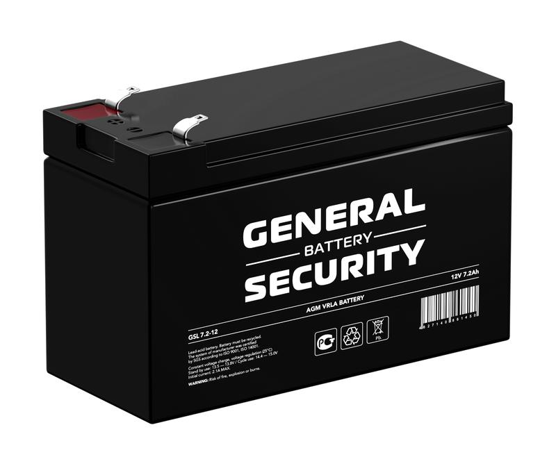 Аккумулятор 12В 7.2А.ч General Security GSL7.2-12F2