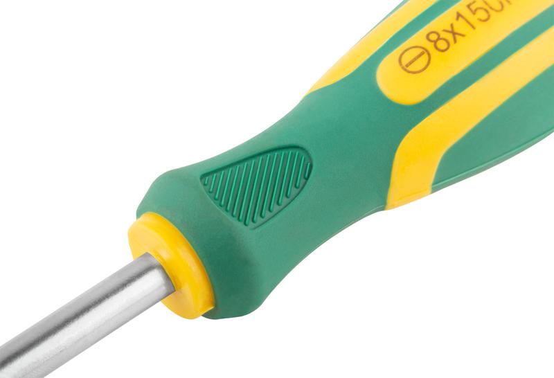 Отвертка "Контур" CrV сталь прорезиненная ручка 8х150мм SL FIT 55208
