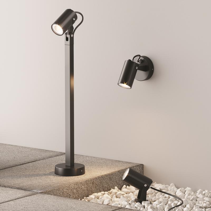 Светильник Scope 1х50Вт GU10 IP65 ландшафтный Maytoni O025FL-01B1