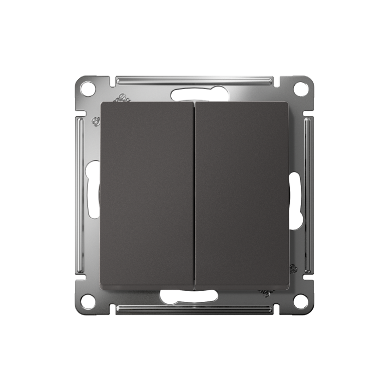 Выключатель 2-кл. AtlasDesign (сх. 5) 10AX механизм базальт SE ATN001451