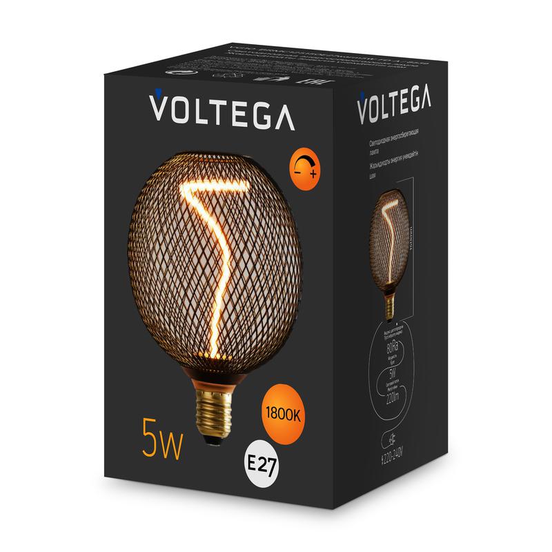 Лампа светодиодная Loft Led BRMC125150 5Вт 1800К E27 DIM Voltega 8539