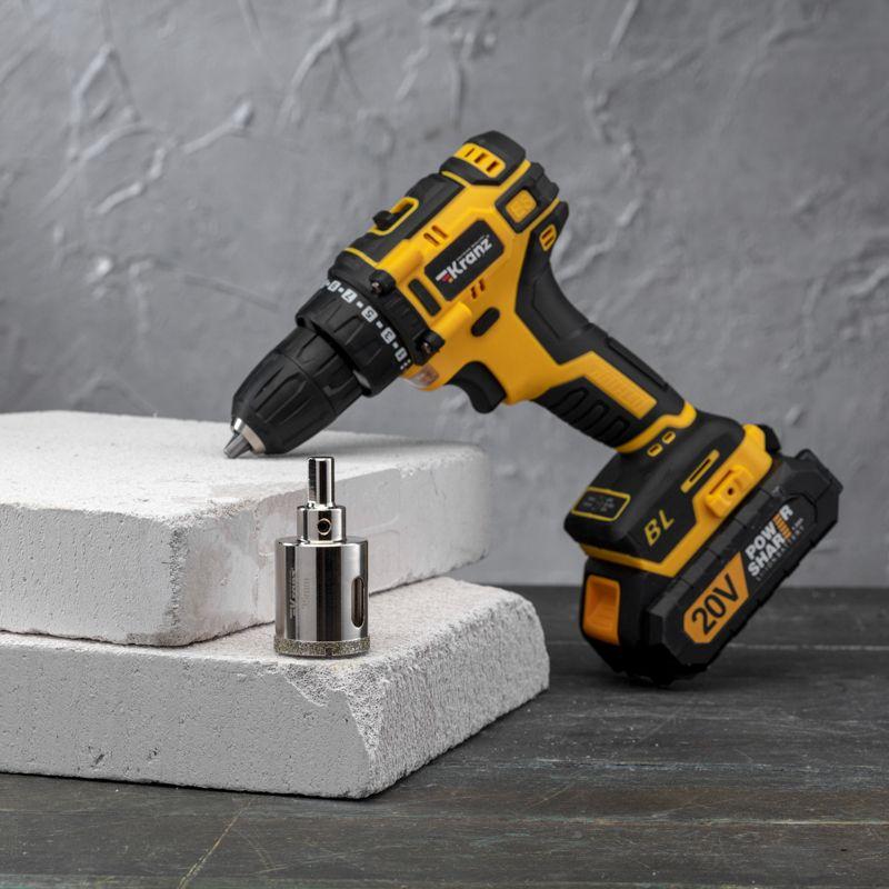 Коронка алмазная 38мм по керамограниту с центровочным сверлом Kranz KR-92-0027